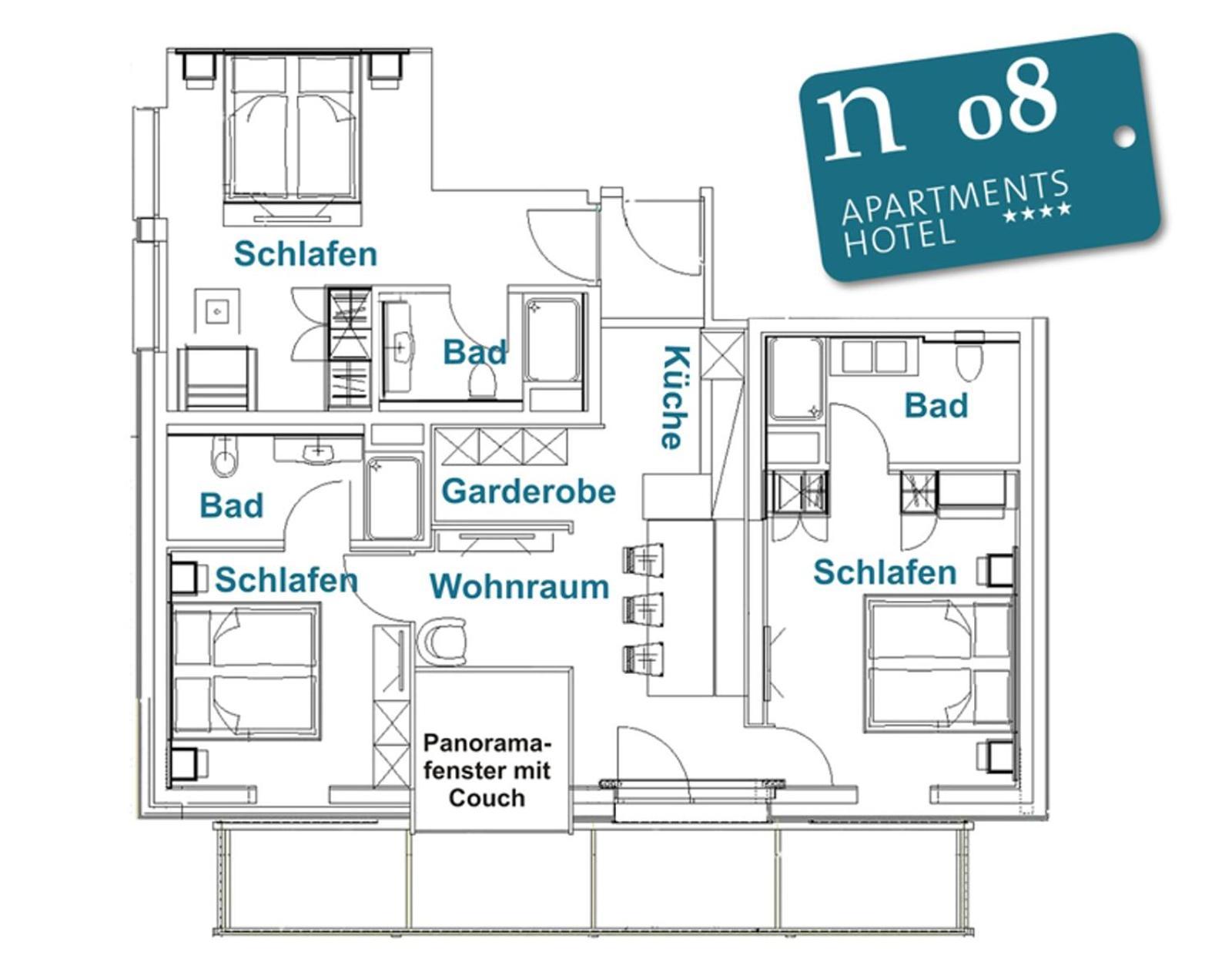 N Apartments Hotel Schoppernau Ruang foto